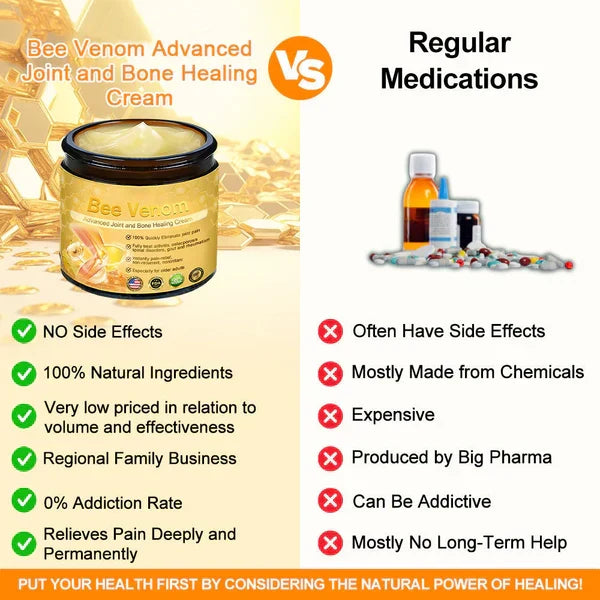 Mayo Clinic recommends👨‍⚕️: Bee Venom Advanced Joint and Bone Healing Cream