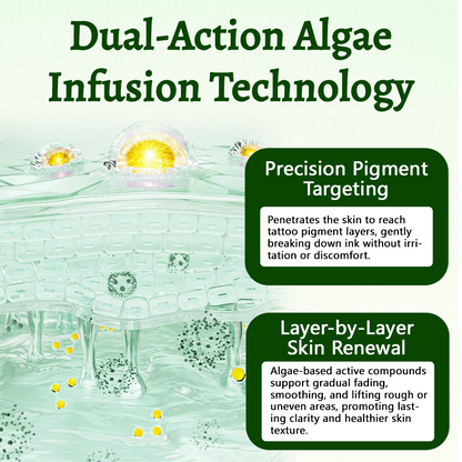 Coredew® PureAlgae Ink Removal Support Spray 🌿 — Say Goodbye to Old Tattoo Pigment 💚, Fade Stubborn Ink ✨, Repair & Smooth Treated Skin 💧, Non-Laser ✅, Try It Now! 🔥