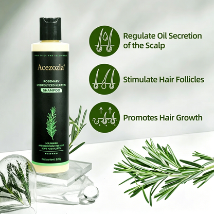 Acezozla® Rosemary Shampoo | Hair Growth & Anti-Dandruff Scalp Treatment