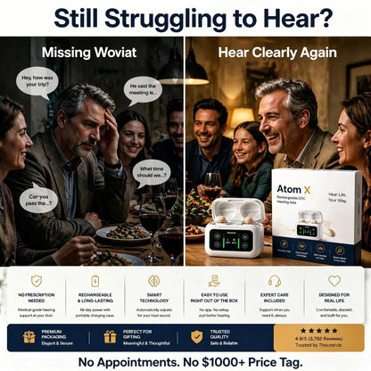 🔥 Today Only! Atom X Smart Hearing Aids — Hear Clearly, Feel Confident Again 💖