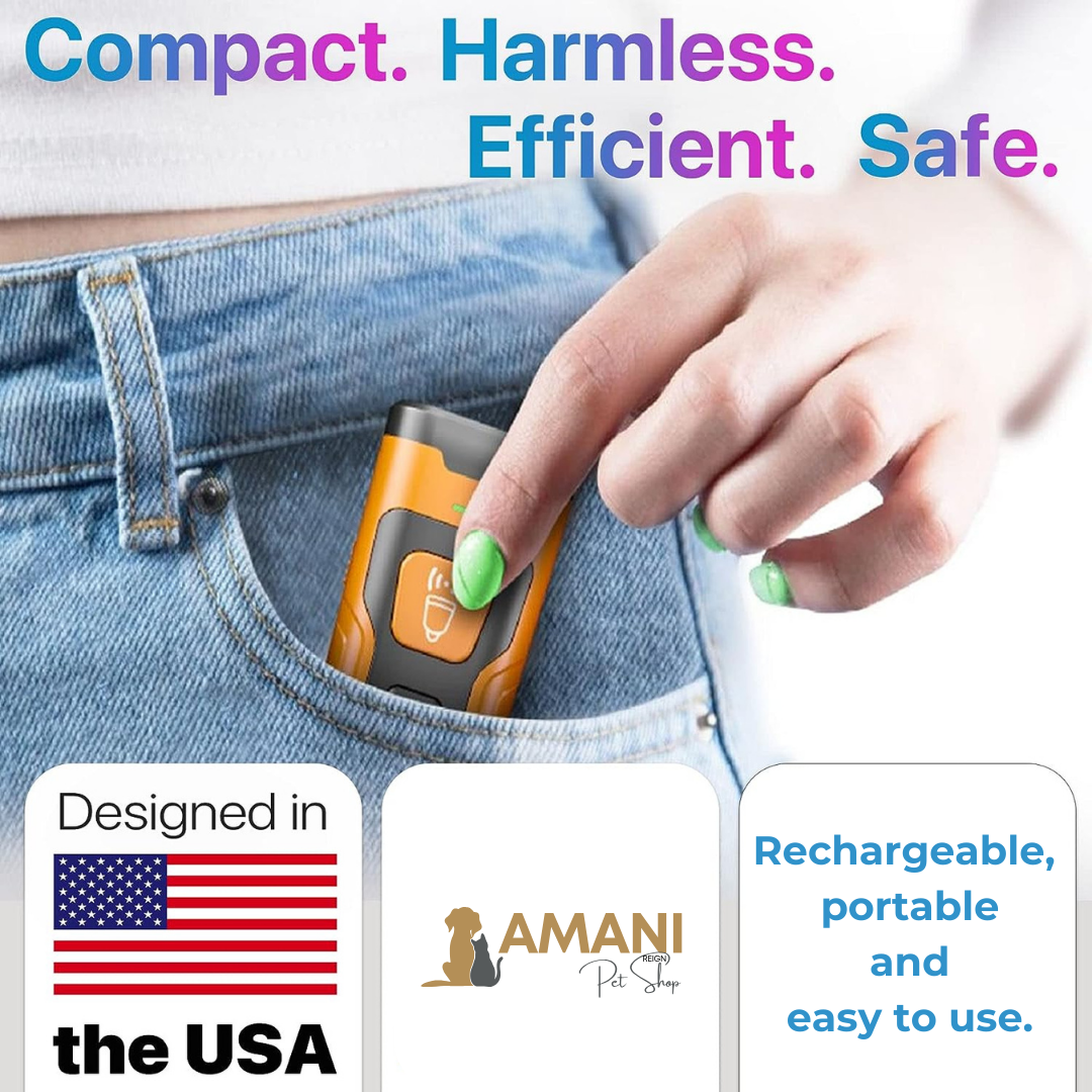 Ultrasonic Dog Training and Anti Dog Barking Device - Easy, safe and humane!