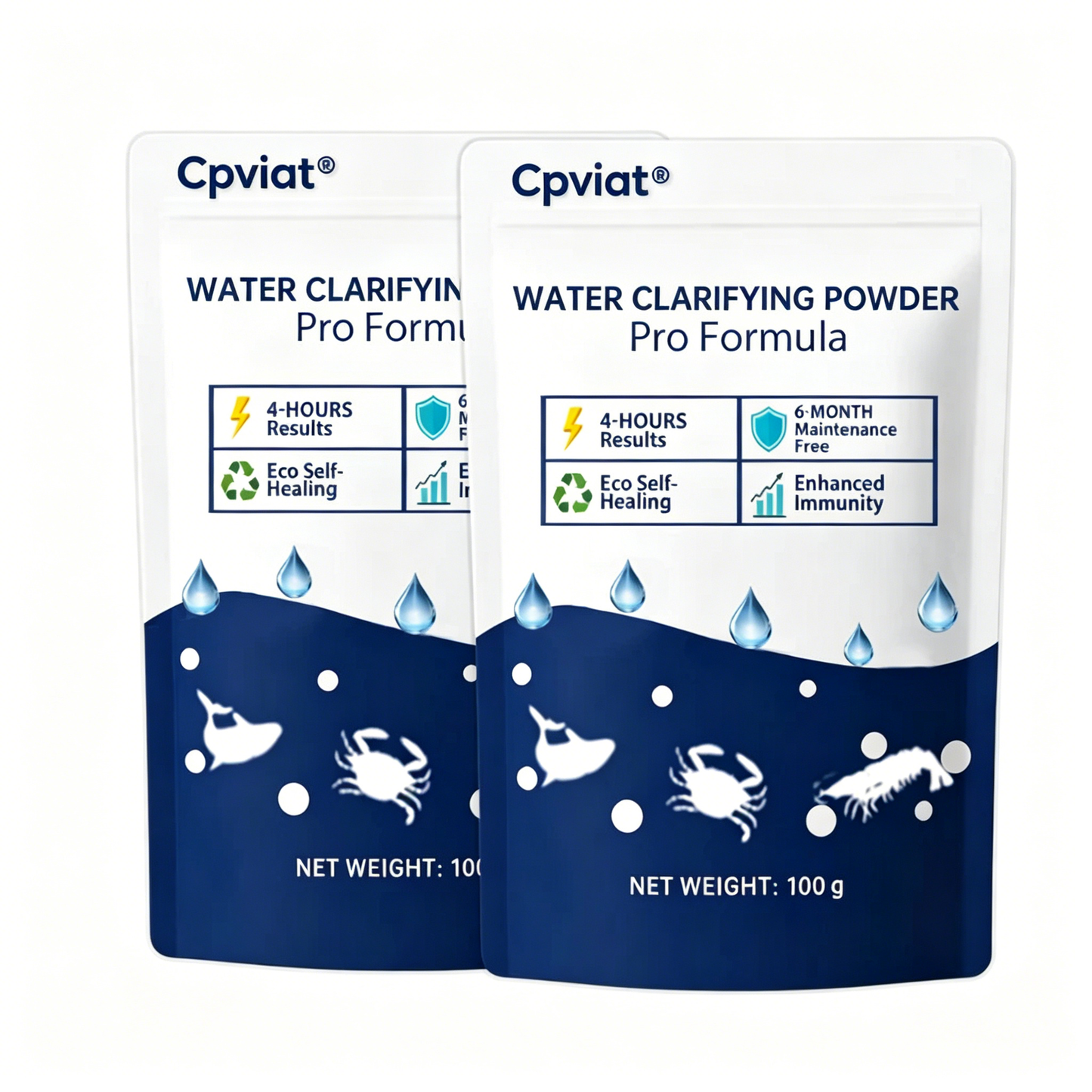 🌟 Official Store |⏱️ Crystal Clear in 24 Hours! | Cpviat®Water Clarifying Powder